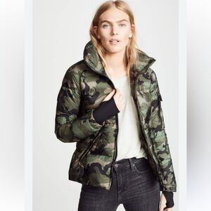 Sam. S13 NY Women's Green Camo Freestyle Down Jacket